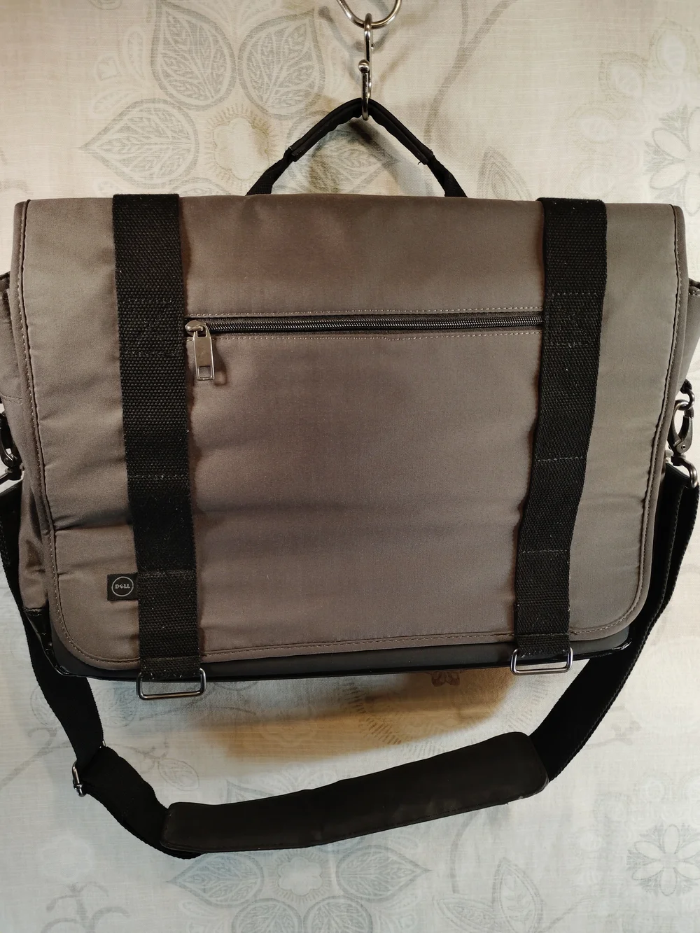 Dell Gray and Black Laptop Messenger Bag